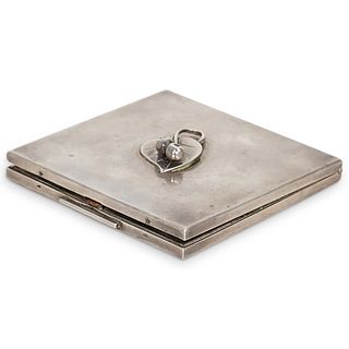 Sterling Silver Powder Compact Case