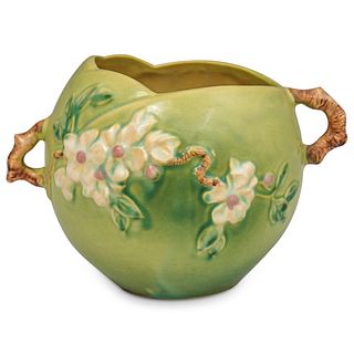 Roseville Apple Blossom Rose Bowl Vase