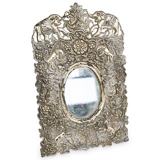 Silver Plated Table Mirror