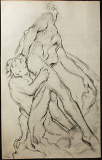 Paul Cezanne - Sketch after Puget's 'Milo of Croton'