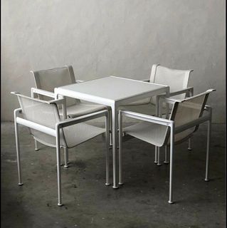 Richard Schultz Knoll Dining Table and 4 Chairs -