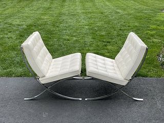 Knoll Barcelona Chairs Stamped 100% Authentic - Iv