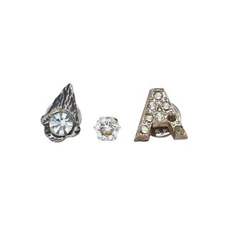 (3) Synthetic Diamond Pendants