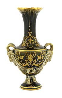 A KPM Berlin Art Nouveau vase,
