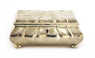 A WMF silver-plated jewellery box,