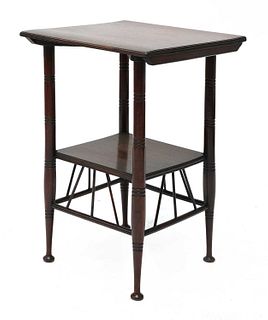 An Aesthetic Movement 'Thebes' mahogany side table,