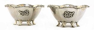 A pair of Arts and Crafts silver bowls,