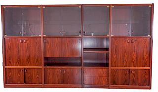Four-Piece Wall Unit with Bar