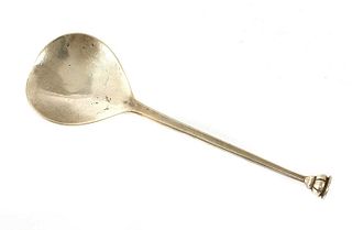 An Arts and Crafts silver seal-top spoon,