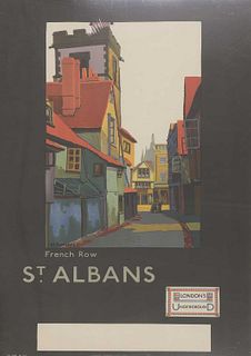 A London Underground poster: 'French Row St Albans',