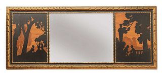 A Rowley Gallery inlaid wall mirror,