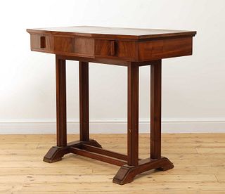 An Art Deco mahogany console table,