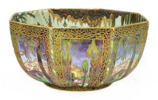A Wedgwood 'Fairyland' lustre octagonal bowl,
