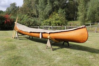 A Canadian cedar strip canoe: 'Betsie',