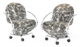A pair of 'System 123' easy chairs,