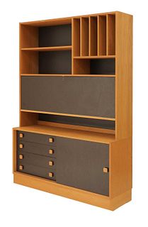 A teak wall cabinet,