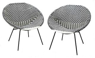 A pair of 'Satellite' bucket chairs,