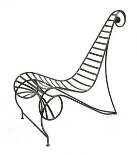 A 'Spine' steel chair,