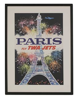'Paris Fly TWA Jets' 1962,