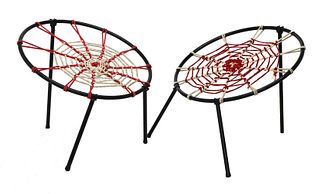 A pair of 'Plan O' patio chairs,