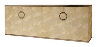 A contemporary sideboard,