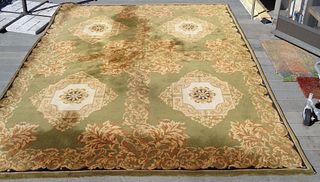 Semi antique Savonnerie carpet Louis XVI design