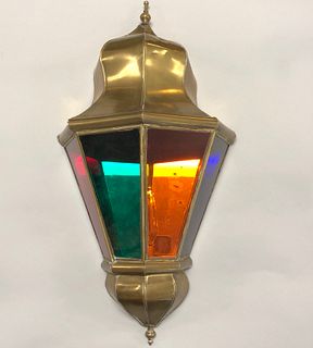 BRASS WALL SCONCE /  LAMP / Moroccan