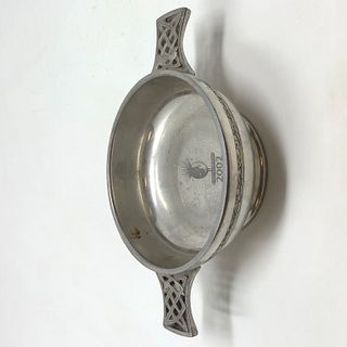 IFSCC Congress 2002 pewter dish catchall, handles