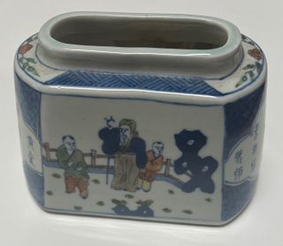 Qing dynasty blue white vase/dish