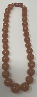 Gorgeous large Amber bead necklace