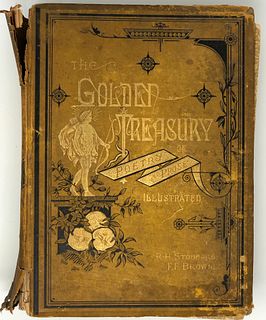 1883 GOLDEN TREASURY OF POETRY & PROSE BROWNE