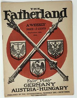 The Fatherland WWI Sep-14-1914 UNHOLY ALLIANCE