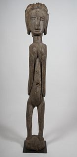 Indonesian hardwood female figural sculpture 20th century