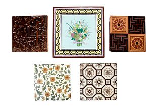 Twenty Four Minton Ceramic Tiles