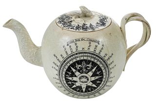 British Creamware Teapot