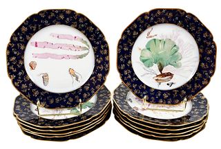 Twelve Haviland & Co. Porcelain Dessert Plates