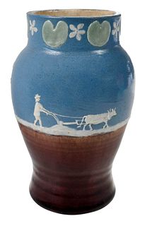 Pisgah Forest Cameo Pottery Vase