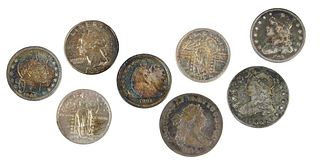 Group of Eight Quarters, Various Types