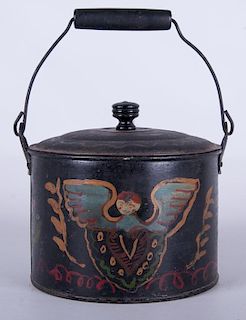 Handpainted Toleware Lunch Pail