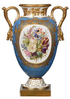 Sevres Porcelain Scenic Vase