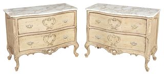 Pair of Provincial Louis XV Style Bedside Commodes