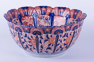 19th Century Imari Punch Bowl
