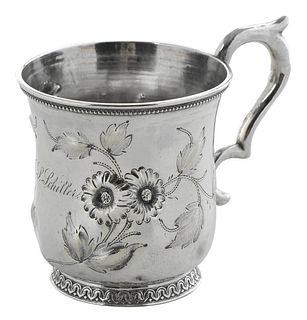 New Orleans Coins Silver Mug, Adolphe Himmel
