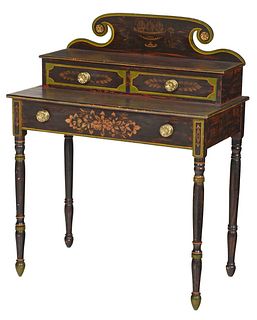 Very Fine Federal Paint Decorated Dressing Table