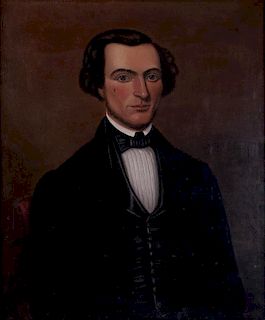 19th Century Oil on Canvas Portrait of Gentleman