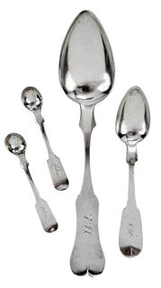 Four Tennessee Coins Silver Spoons