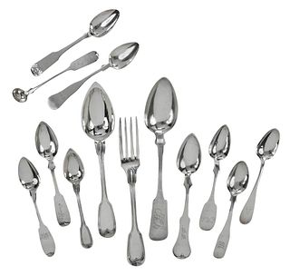 23 Assorted Coin Silver Flatware Items