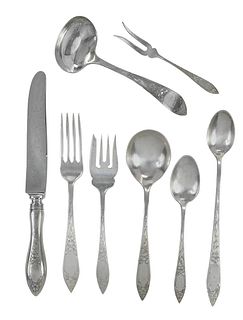 Stieff Lady Claire Sterling Flatware, 42 Pieces
