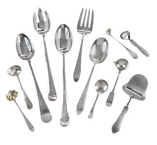 12 Pieces Assorted Silver Flatware