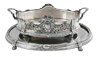 German Silver Plate Centerbowl and Plateau